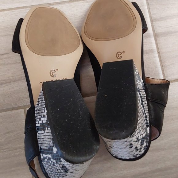 Corso Como SAYGE Black Open Toe 2 in Heel Sandal.    Size 6.5M - Picture 7 of 8